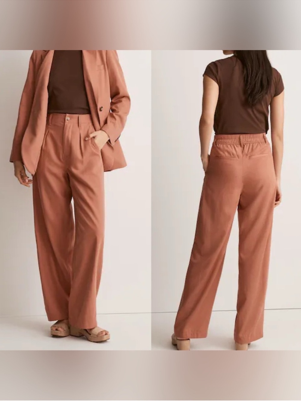 NWTs Madewell | Neale Straight-Leg Pants in a "Dried Rose" Size 6